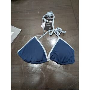 NWT  Knix Triangle Bikini Top - Color Block  -Size L